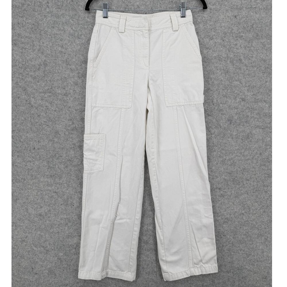Sunday Best (Aritzia) New Oscar Cream/Off-White Mid-Rise Carpenter Pants Size 2
